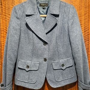 Talbots Women's Heathered Gray Blazer